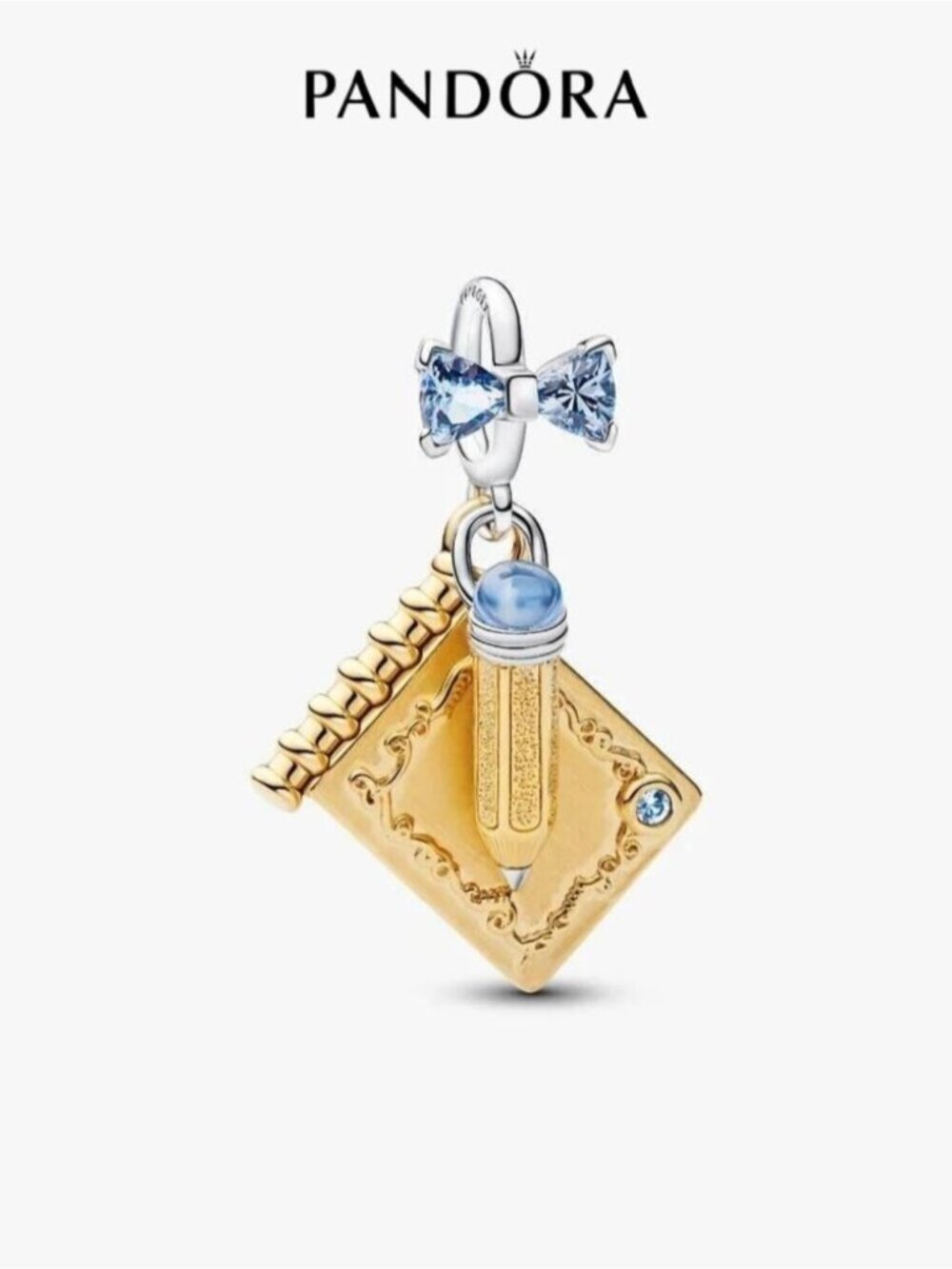 Pandora Bridgerton Dance Card & Pencil Dangle Charm